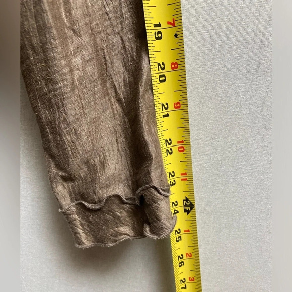 Marcona linen ruffled long sleeve lightweight jacket Sz 14 - Picture 16 of 16